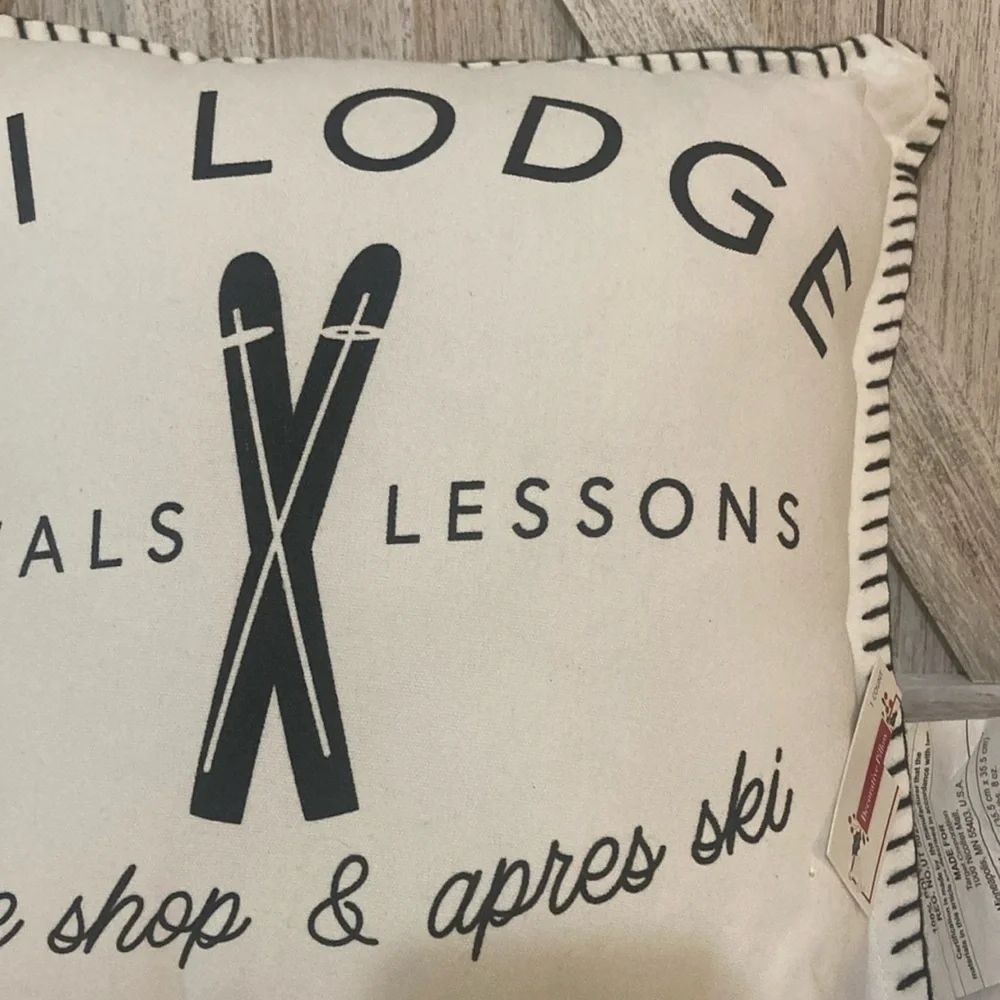 Target BP 2021 Christmas Ski Lodge Pillow
